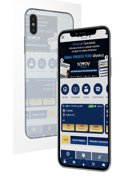 Savoybetting mobil uygulama önizleme